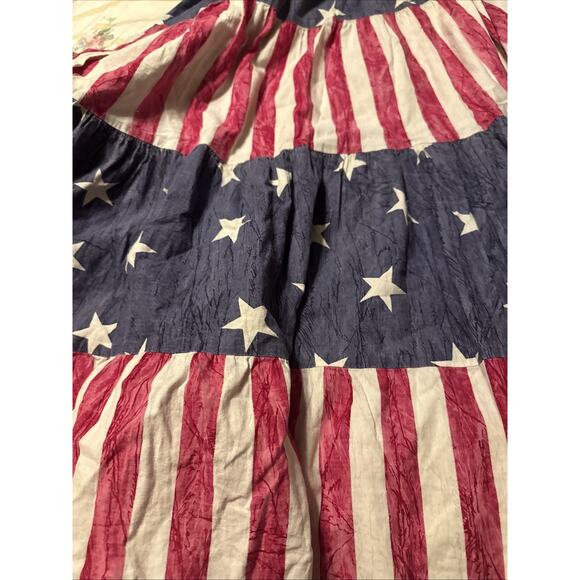 J Suzette Skirt Womens M American Flag Stars Stripes Patriotic 90s Vintage USA - Picture 2 of 7